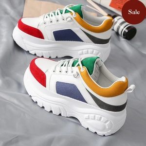 Multicolor Chunky Sneakers